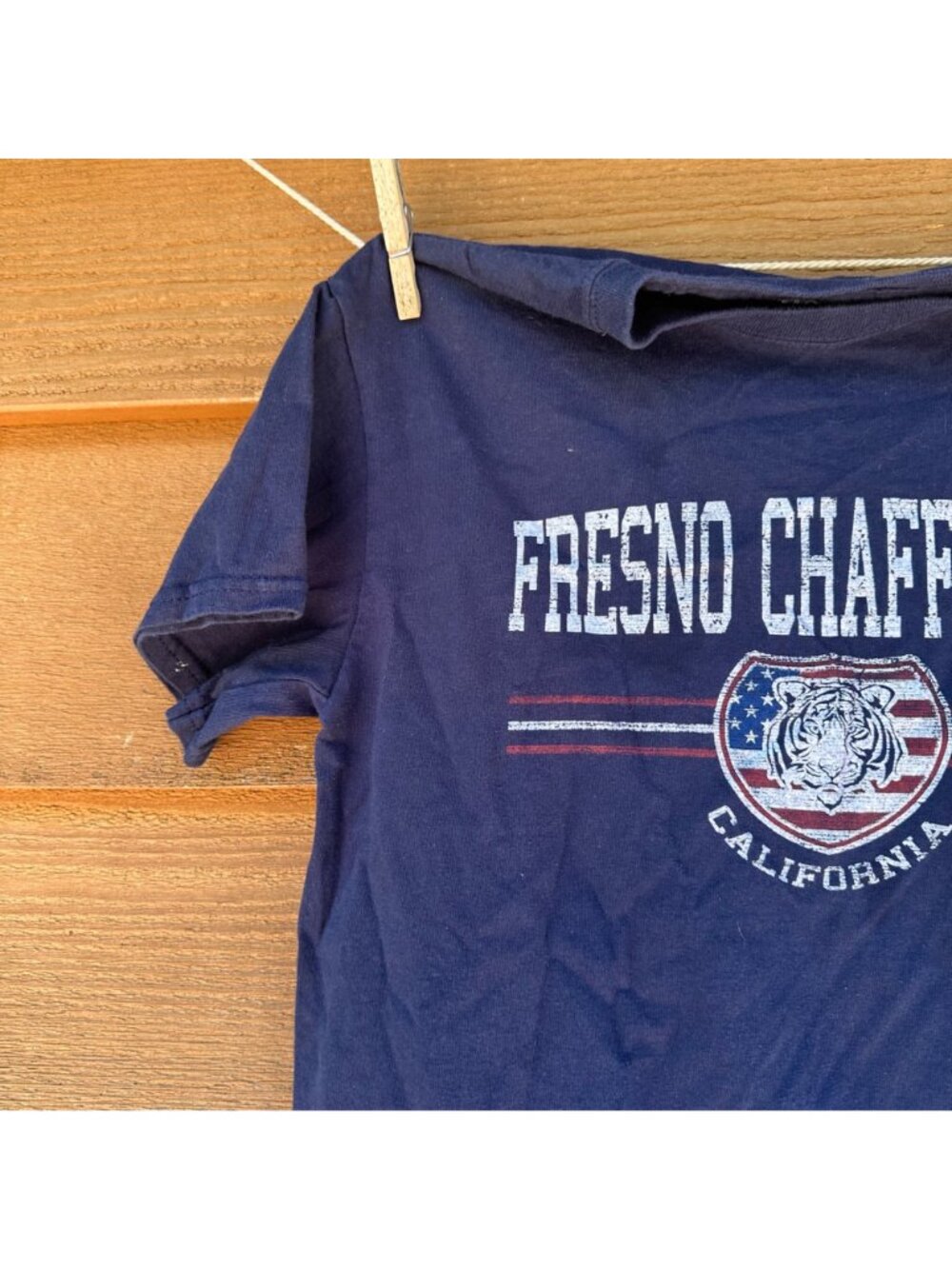Fresno Chaffee Zoo California Navy Blue Short Sleeve T-Shirt With Tiger Graphic - Picture 4 of 12
